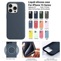 Coque en Silicone JOYPORODO Personnalisable LOGO pour iPhone 12 13 14 15 16 17 Pro Max Série avec Coque de Téléphone en Silicone Magnétique Animée