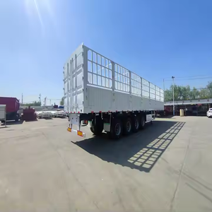 Semirremolque de 3 ejes con vallas para transporte de animales, carga, caña de azúcar, en venta - Product Image 4
