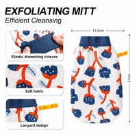 Serviette de bain exfoliante pour femmes, simple couche, légère, nettoyage en profondeur, soin doux de la peau