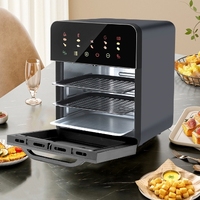 Alat Dapur Kecil Multifungsi Penggorengan Udara Pintar dengan Layar LED Sentuh Kontrol Suhu yang Dapat Disesuaikan