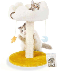 Hot Sale Cat <b>Tree</b> House Climbing Frame Cute Luxury Cat <b>Trees</b> and Scratcher Sisal Wood Pet Cat <b>Tree</b> Tower - Product Image 1