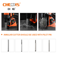 CHTOOLS Ensemble de 5 fraises à broche Weldon en acier à haute teneur en carbone avec pointe en carbure, foret à noyau, kit d'outils OEM pour outils à batterie