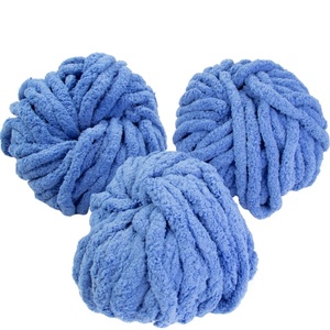 Wholesale <b>100</b>% <b>Polyester</b> Super Soft Thick Chunky Chenille <b>Yarn</b> for Hand Knitting Embroidery Dye-Patterned Knitting <b>Yarn</b> - Product Image 4