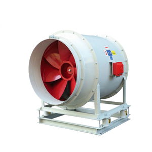 Ventilador Axial Eléctrico con Cable de Acero SS400 APL-7-9D para Extracción de Humo en Sótanos con Base - Product Image 1