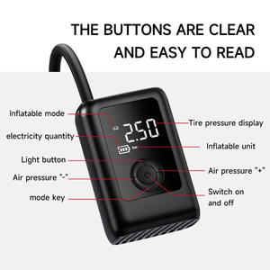 Mi01 150 psi נייד abs בלון חשמלי משאבת אוויר מדחס צמיגים פונקציה צג לחץ צמיגים - Product Image 2