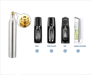 Botella portátil de aluminio para bebidas, botella para refrescos, 0.6L, CO2, cilindros, gran oferta - Product Image 2