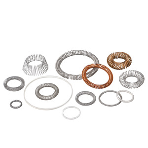 Resorte en espiral inclinado de cobre berilio y acero inoxidable, conductivo de alto voltaje, con contacto de dedo en forma de O para sellos - Product Image 2