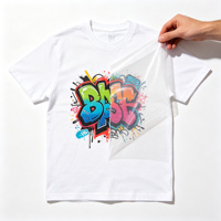 Étiquette d'impression par transfert thermique DTF personnalisée de haute qualité pour t-shirts, matériau plastisol imperméable, design de transfert prêt à l'emploi