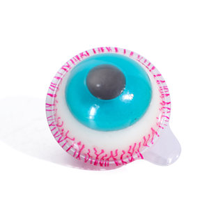 Nouvelles bonbons gélifiés halal Big 18G en forme d'œil, saveur fruitée, bonbons gélifiés éclatants en forme d'œil de pavot, fournisseur de bonbons - Product Image 3
