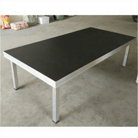 Podium en alliage d'aluminium 1x2m à pieds carrés, plateforme de concert, estrade pour batterie, conception modulaire, léger, portable, installation rapide