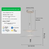 UFO Moderne Minimaliste Acrylique LED Lustre E26 Flamingo Luminaire Hauteur Réglable pour Restaurant Salon Table À Manger