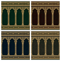Échantillon Gratuit Tapis de Prière Personnalisé en Nylon Ignifuge de Haute Qualité pour Mosquée OEM ODM en Rouleau