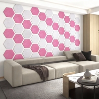 Expédition rapide Panneau acoustique hexagonal 100% PET Panneaux muraux insonorisants TUV Studio Maison