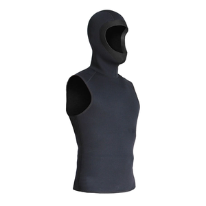 Combinaison imperméable en néoprène 3mm CR Gilet à capuche sans manches pour hommes et femmes Sports nautiques-Surf Snorkeling Swim Fishing - Product Image 1