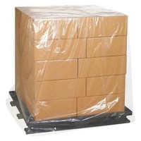 La palette en plastique transparente résistante imperméable faite sur commande couvre le sac enveloppant le couvercle supérieur de palette
