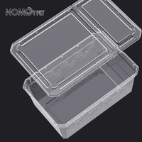 NOUVEAU Vente en gros Boîte à reptiles en plastique haute transparence pour reptiles grenouilles serpents