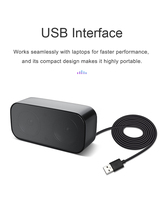 Haut-parleur d'ordinateur USB portable avec microphone Mini haut-parleur de bureau pour ordinateur portable Plug and Play