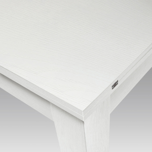 Lorenzo Extendable <b>Dining</b> <b>Table</b> 90 To 180 Cm <b>White</b> Ash Melamine Finished Internal Use - Product Image 3