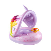 Vente chaude Siège flottant gonflable pour bébé réglable avec pare-soleil, siège de bain gonflable, bateau gonflable, siège de bateau gonflable pour enfants