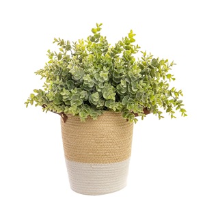 Bouquet de feuilles d'eucalyptus artificielles CallaFloral en plastique pour décoration intérieure et arrangement floral pour mariage - Product Image 5