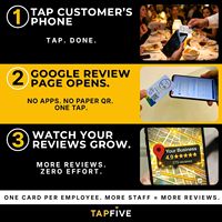Soporte de acrílico personalizado para tarjetas de reseñas de Google con NFC, expositor de mesa para reseñas para restaurantes, cafeterías, salones, hoteles y comercios.