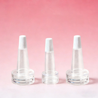 Bouchons compte-gouttes transparents en PVC plastique de 13 mm et 20 mm pour flacons cosmétiques à sertir