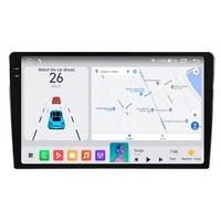 Système multimédia universel 2DIN Android Auto pour voiture 10 pouces avec GPS intégré, support tableau de bord et caméra de recul