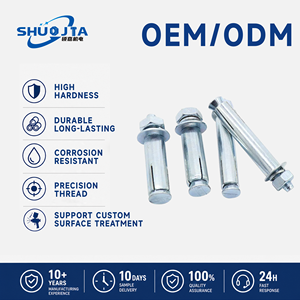สลักยึดแบบขยายตัวภายนอกชุบสังกะสี OEM ODM รับน้ำหนักมาก สำหรับงานยึดฐานคอนกรีตแข็ง - Product Image 1
