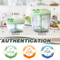 Robot ménager à main manuel portable oignon tirant trancheuse salade hachoir à légumes 500ml