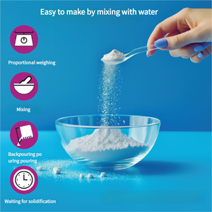 High-purity, environmentally friendly Jesmonite resin plaster powder tool <b>kit</b> for <b>DIY</b> art sculpture and aromatherapy plaster - Product Image 3