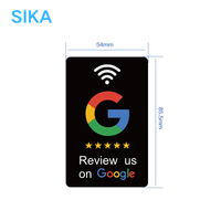 Großhandel Acryl NFC Mini-Tag Google Bewertungskarte Tap-Rate-Abzeichen Individueller Druck Wasserdicht Hotel Einzelhandelsgroßgruppen Rezeption Feedback