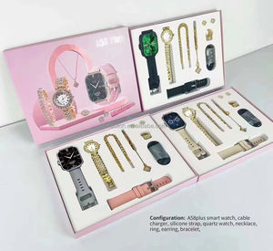Montre ensemble pour les femmes A58 PLUS 8 en 1 <span class=keywords><strong>2</strong></span> sangle anneau boucle do oreille ecran tactile dames montre intelligente - Product Image 6