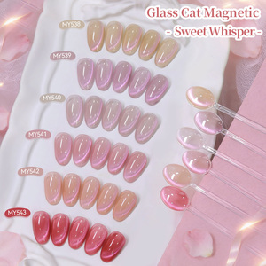 BORN PRETTY Salon Quality Sheer Pink Cat Magnetic Gel Polish Shimmer Cat Eye Nail Polish Gel Supply for Create Your Own Brand - Product Image 2