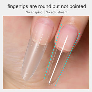 <span class=keywords><strong>MR</strong></span> Nail フレンチスタイル ハイポジション フルカバー 人工爪 プラスチック素材 ロングネイル 360個 指用 - Product Image 5