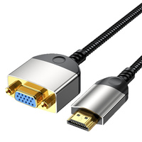 Cable Convertidor de Entrada HDTV a Salida VGA de Alta Calidad, Adaptador 1080P para PC, Laptop, PS5, Xbox, Switch, TV Box, Cable de Video Macho/Hembra