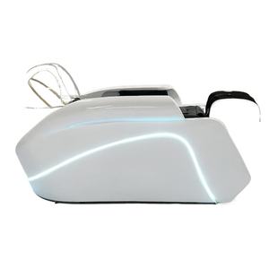 Fauteuil de coiffure et de lavage de cheveux avec coussin gonflable, massage corporel 4D et spa électrique pour la tête, pour usage hospitalier, avec bac en acier inoxydable - Product Image 1