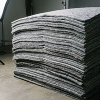 Tissu en feutre polyester non tissé aiguilleté Qianxi 100m - Tissu brossé suédé anti-huile, résistant à l'abrasion et aux déchirures, doux