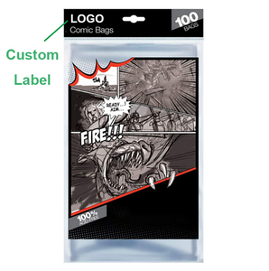 Sacs de protection en plastique transparents autocollants en Mylar OPP personnalisés pour bandes dessinées, sans acide, pour l'impression de bandes dessinées - Product Image 2