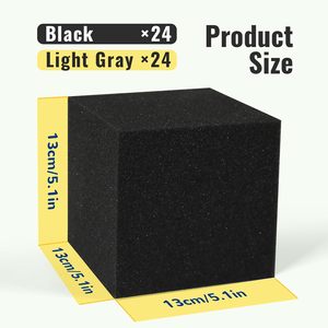 Cubos de Espuma para Adultos y Mujeres, 48 Piezas, 5 Pulgadas, Bloques de Gimnasia para Trampolín, Acolchado Protector Multideportivo para <span class=keywords><strong>Parkour</strong></span> y Skate - Product Image 2