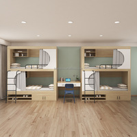 Lits superposés en panneaux de bois massif modernes pour hôtels, appartements, écoles, chambres - Conception durable et écologique