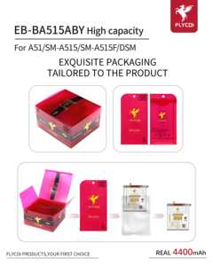 بطاريات هواتف FLYCDI لسامسونج A51 طراز EB-BA515ABY بسعة 4400 مللي أمبير في الساعة، بطارية هاتف محمول لـ A51 SM A515 و A515F - Product Image 6