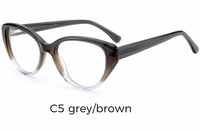 Monture de lunettes classique en acétate Qsky Fashion M009 unisexe, petite monture œil-de-chat en acétate, verres anti-lumière bleue en acétate optique