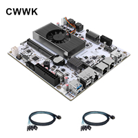Placa base CWWK M8 NAS con CPU N150, 10GbE, 8 bahías, Mini ITX, DDR5, 2 ranuras NVMe, USB-C 10gbps, placa base para servidor N300