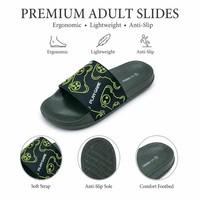 Sandalias Infantiles Personalizadas al por Mayor con Logotipo, Diseño de Control de Videojuegos, Unisex, para Verano y Exteriores