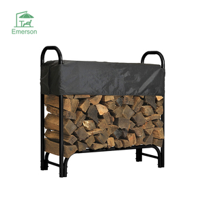 EMERSON Firewood Storage Rack Log Rack Adjustable Iron Heavy Duty Outdoor Firewood Rack