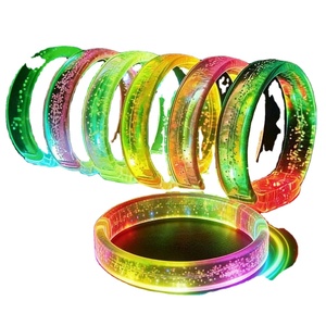 Pulsera LED Luminosa Personalizada con Logotipo para Conciertos, Soporte de Plástico para Eventos y Animación, Pequeño Obsequio - Product Image 1
