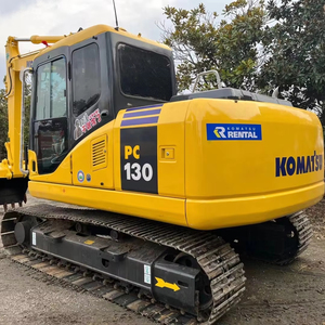 Excavadora de cadenas Komatsu PC130 usada a precio económico, excavadora Komatsu PC130 de segunda mano de 13 toneladas con pocas horas de trabajo en stock - Product Image 1