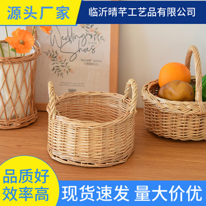 Cesta ovalada de mimbre hecha a mano de 1-3L para almacenamiento de alimentos, uso decorativo - Product Image 4