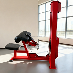 Equipo de gimnasio comercial Máquina de rizos de bíceps de acero ajustable Máquina de selección de carga de PIN de fuerza comercial - Product Image 2