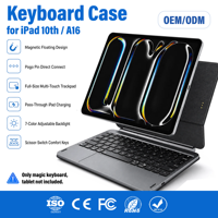 Clavier intelligent avec connecteur pour iPad Pro/Air, clavier Magic, connexion directe par broches Pogo, OEM/ODM, sans batterie